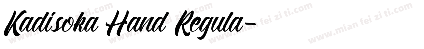 Kadisoka Hand Regula字体转换